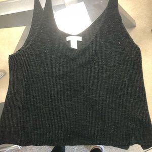 Black Knit Tanktop